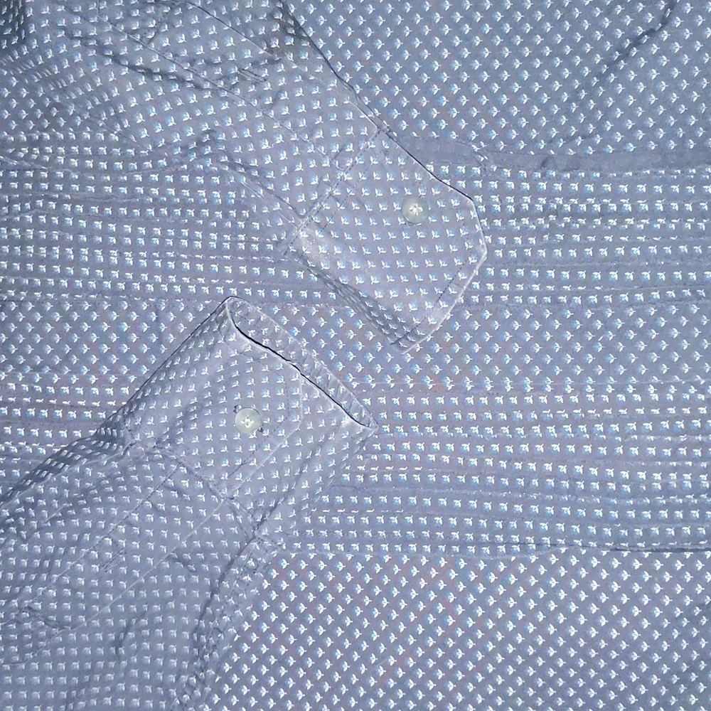 Alfani Print Ruffle Front Button Down - Picture 6 of 6